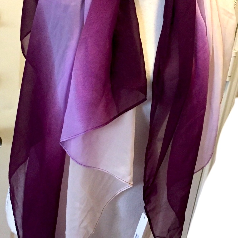 charming charlie shades of purple scarf NWT
